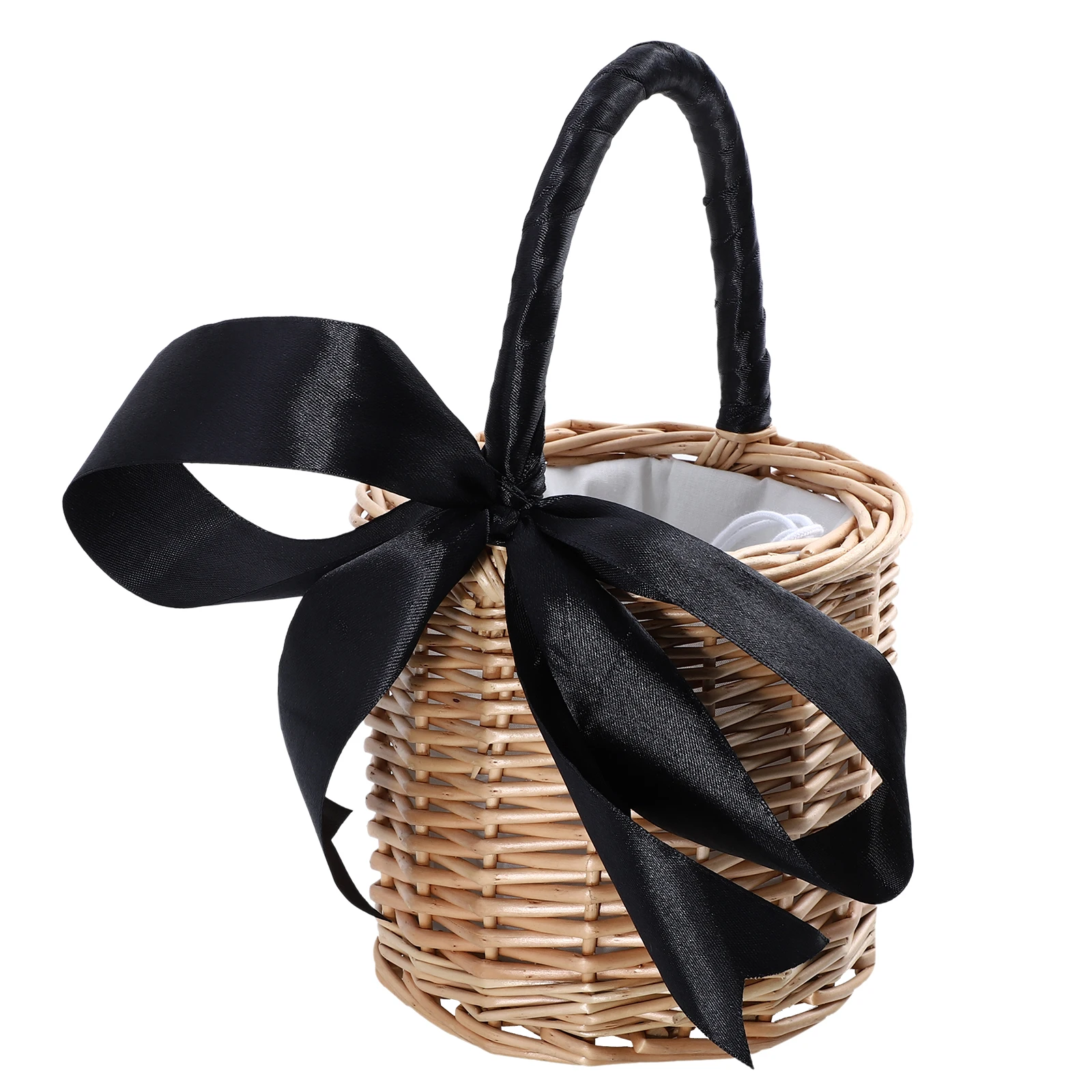 

Woven Basket Red Wicker Basket Storage Handwoven Picnic Wicker Baskets Home Office Decor Storage Container
