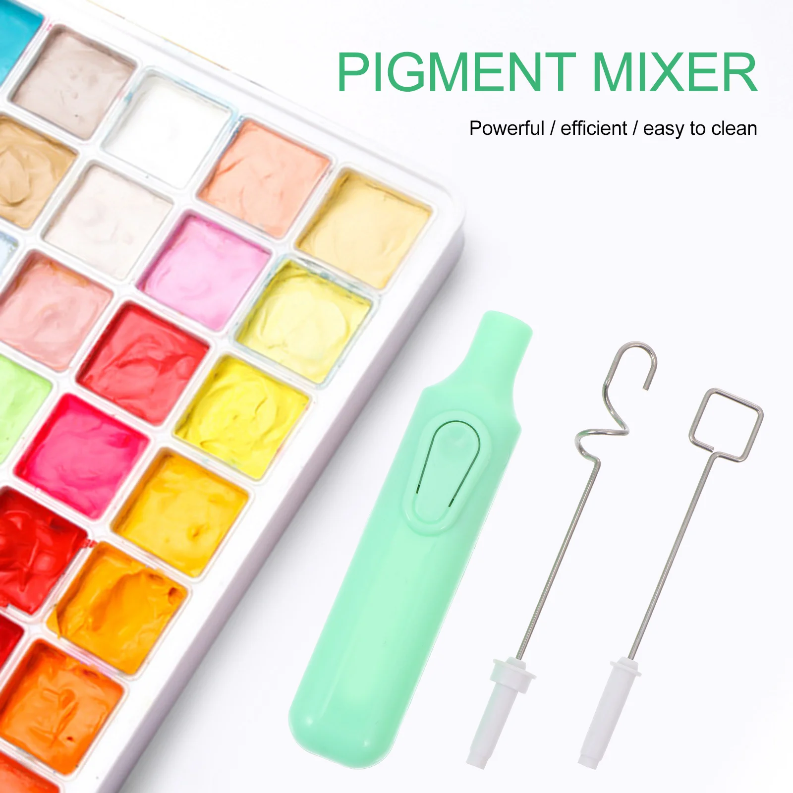 

1 set Paint Shaker Electric Stirrer for Watercolor Gouache Pigment Blender Portable Mixer Brush Painting Color Tool