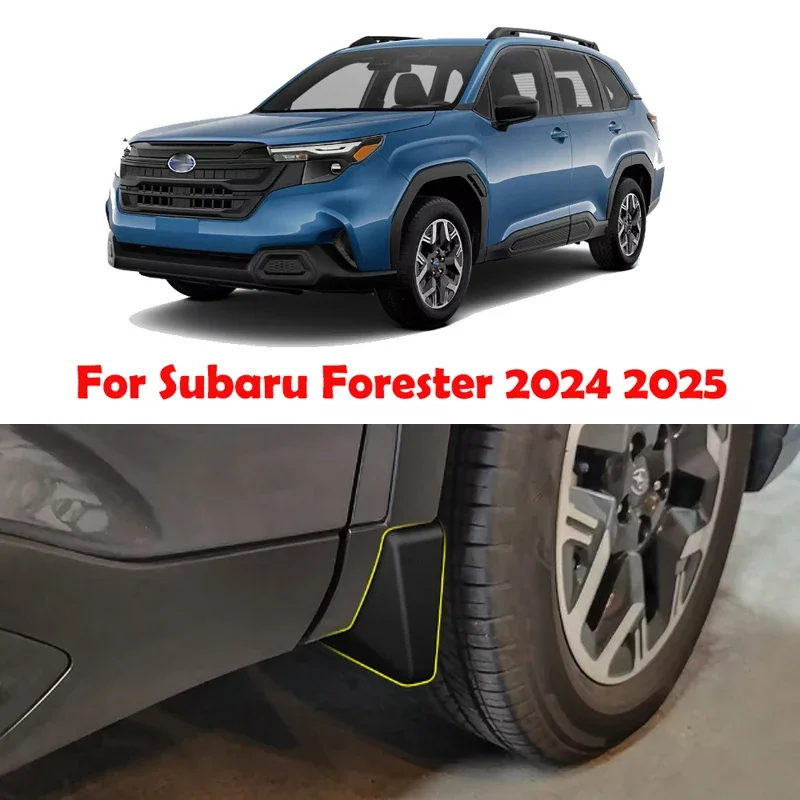 For Subaru Forester 2024 2025 Car Mudguards Fender Cover Flares Splash Guard Cover  Mud Flaps Auto Exterior car Accessories