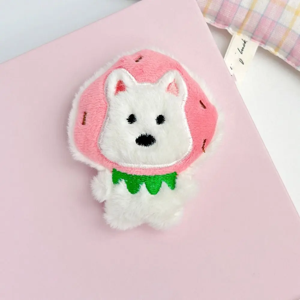 Squeak Puppy Pluche Sleutelhanger Cartoon West Highland Hond Kleine Hond Pop Pluche Sleutelhanger Kawaii Leuke Gevulde Hond Sleutelhanger