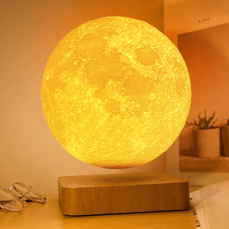 Small Night Light 3D Moon Light Large 18CM Maglev Moon Light Romantic Creative Gift 520 Maglev Technology