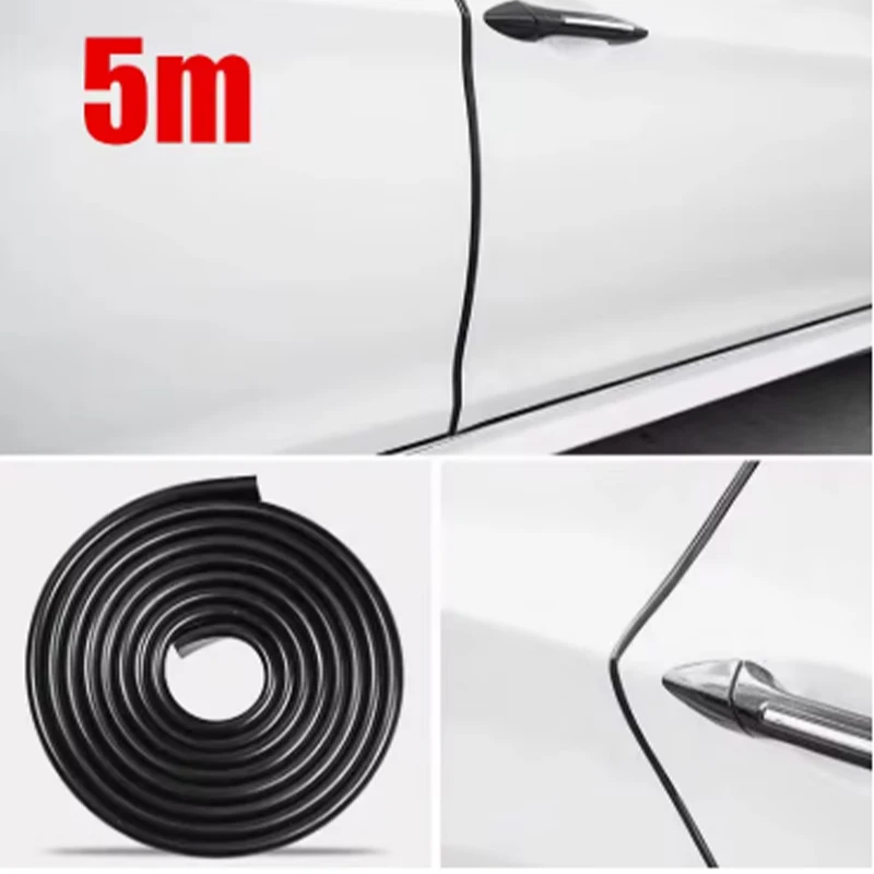 

2M/5M/10M Car Door Protector Anti Collision Strip U Type Universal High Quality Rubber Car Door Edge Protection Car Accessories