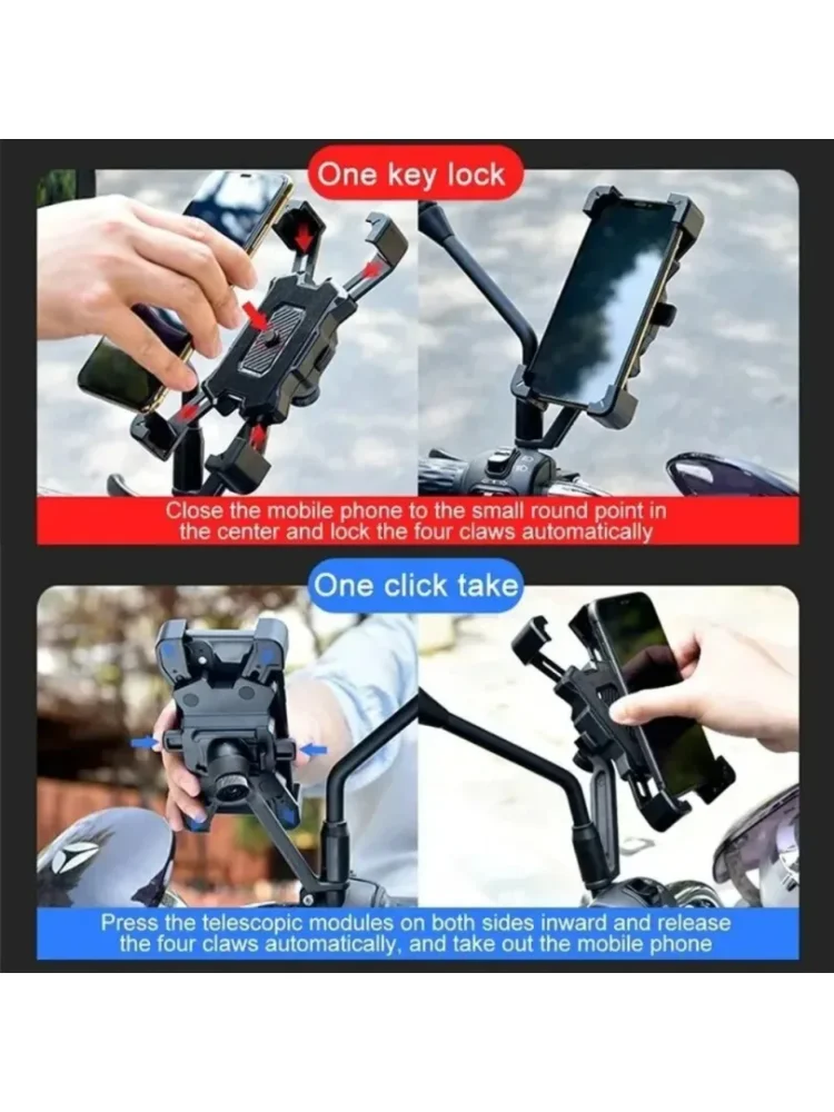 AliExpress NONE Universal 360° Rotatable Non-Slip Bicycle Phone Holder for Cycling Bike Moto Motorcycle - Adjustable Stand Bike Accessory