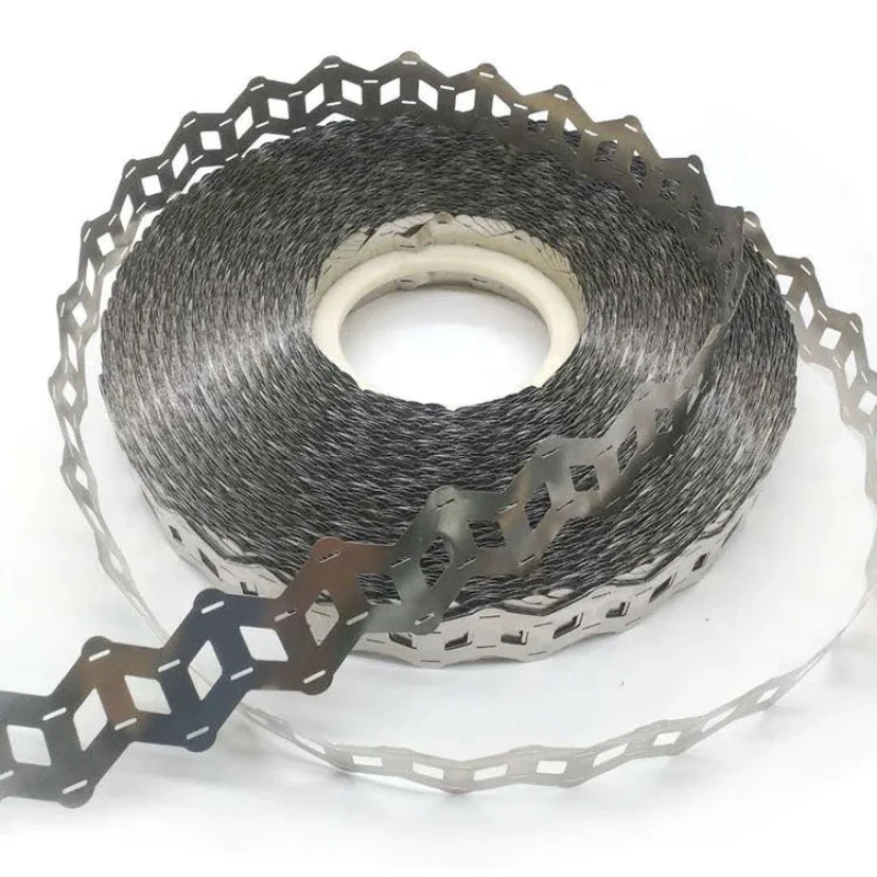 1KG W type nickel strip for spot welding of 18650 battery 0.15mm thick 18.5/19mm hole spacing misaligned nickel strip
