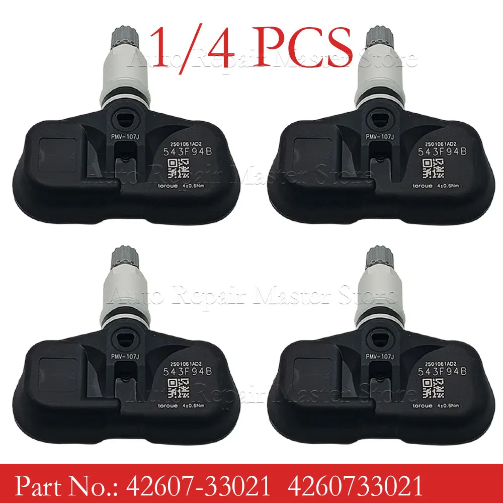 Car For Corolla RAV4 Yaris Avalone CT200h RX350 RX450h 42607-33021 4260733021 PMV-107J 315Hz TPMS Tire Pressure Sensor