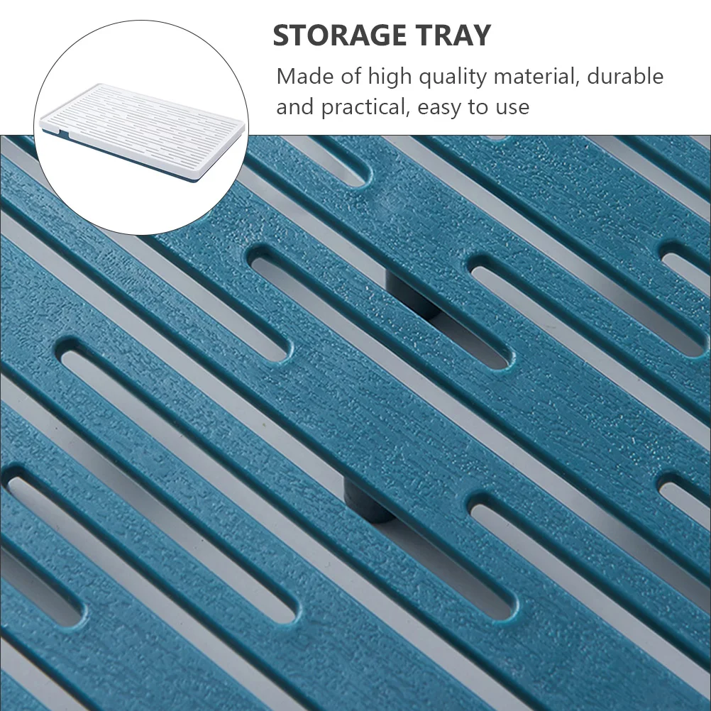 

Rectangular Plastic Tea Tray Double Layer Drain Tray Kitchen Drying Mat Cup Bowl Storage Rack Household Draining Pad Pp Washing