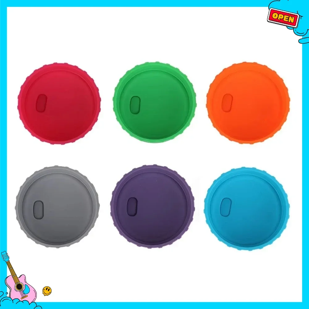 سيليكون الصودا يمكن غطاء قابلة لإعادة الاستخدام يمكن سدادة لصودا البيرة المشروبات عصير فحم الكوك المشروبات يناسب العلب القياسية حامي علبة فحم الكوك