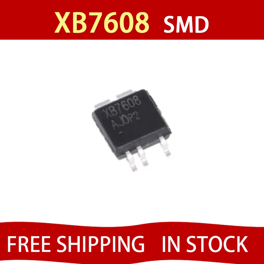 50PCS XB7608 XB7608AJ XB7608AF CPC5 2.4A Lithium Battery Protection IC SMD Good Quality Chipset