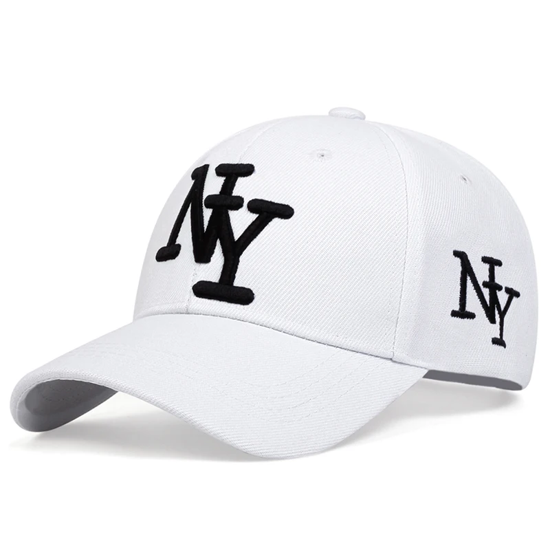 Unisex NY Letter Embroidery Baseball Caps Spring Autumn Outdoor Adjustable Casual Hats Sunscreen Hat