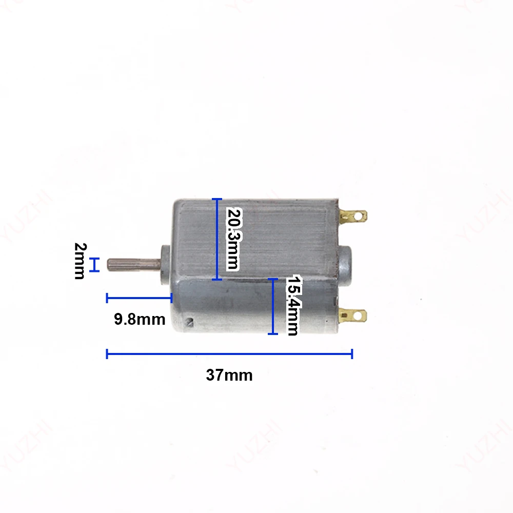 DC 3.7V 4.5V 7.4V 12V 20000RPM High Speed Mini 130 Carbon Brush Motor Strong Magnetic Large Torque Toy Model Remote Control Car