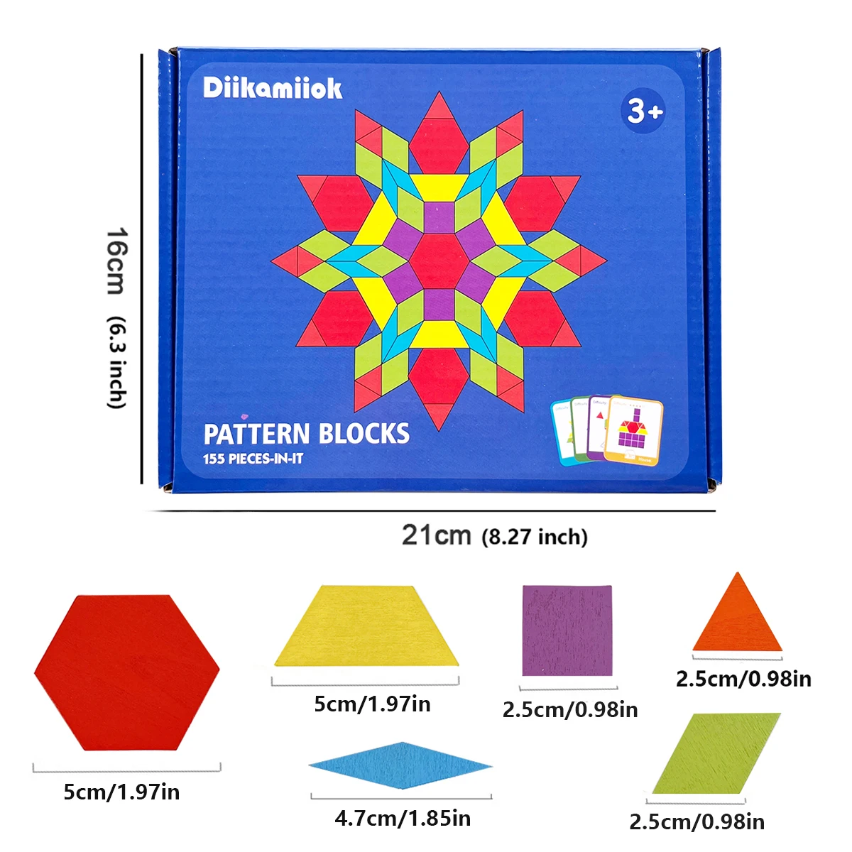 155-delig Tangram-puzzel met geometrische vorm Houten speelgoed 3D-puzzels Educatief speelgoed voor kinderen voor kinderen Cadeau