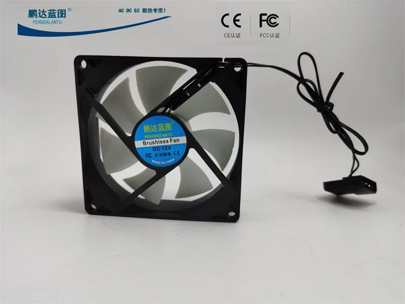 pa Mute 12025 9025 8025 Computer Case 12V 12cm 9cm 8cm Large 4D Cooling Fan