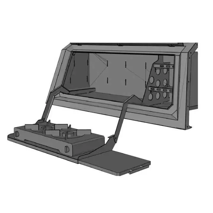 

Ute Canopy Accessories Kitchen Box for Camping Canopy Storage Box Side Toolbox for Truck Caps