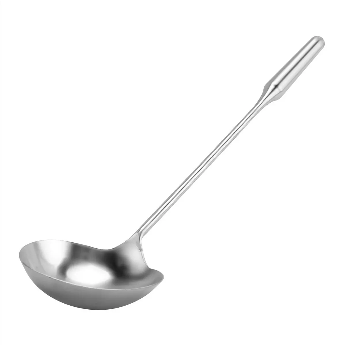 ✼Soup Ladle, Wok Spatula,the Longer Handle Shovel Spoon Rustproof, Heat Resistance, Integral Forming Durable Stainless
