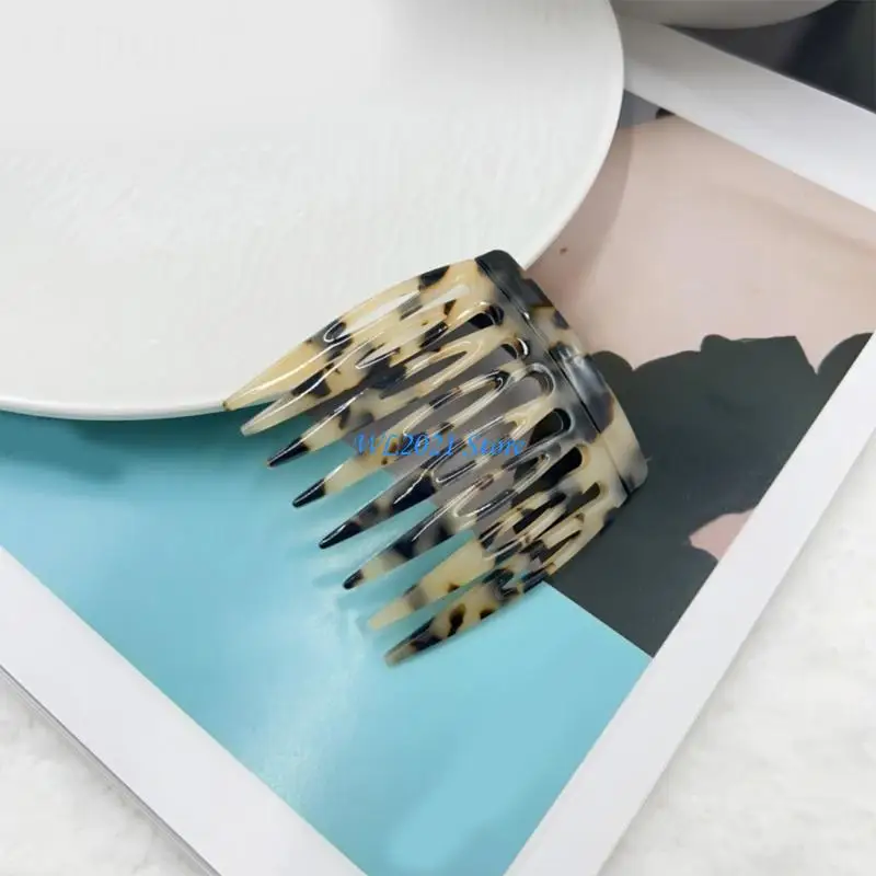 

G5GC 1PC Acetate Hair Combs For Women With Vintage Twist Designs Hair Accesories