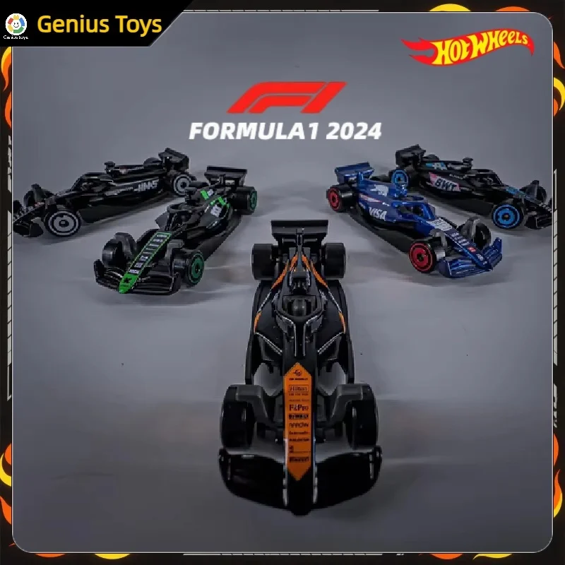 

Hot Wheels F1 Racing Cars 1:64 Литой спортивный автомобиль Five Pack Set Red Bull Mclaren Имитация игрушки Коллекционная модель автомобиля из сплава