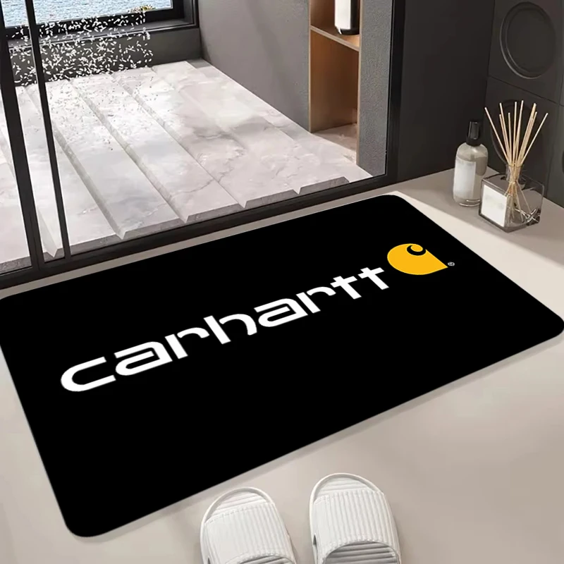 Entrance Doormat C-CarharttS Rugs Foot Carpets Bath Rug Floor Mats Non-Slip Kitchen Carpet Hallway Mat Home Living Room Decor