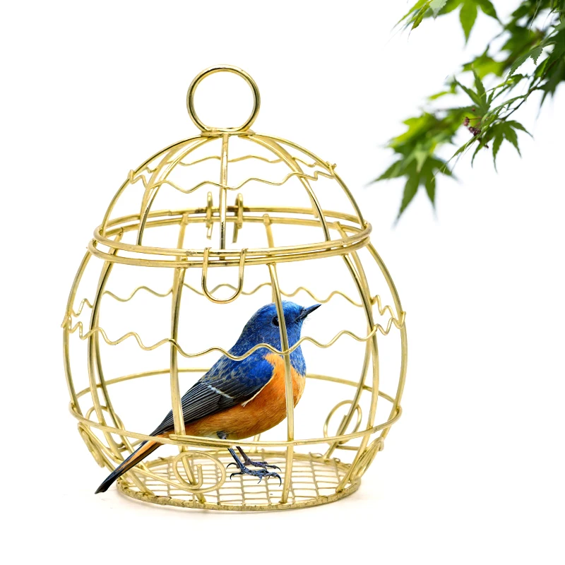 Gold Vintage Hollow Out Bird Cage Outdoor Bird Cage Feeder Hamster Rabbit Parrot Pet Toy Pet-Keeping Pigeon Pet Breeding Box