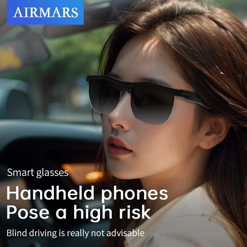 نظارات Airmars MG10 الذكية للاستماع إلى الأغاني، سماعات لاسلكية، نظارات ذكية، نظارات شمسية، نظارات ذكية، سماعات رأس رياضية