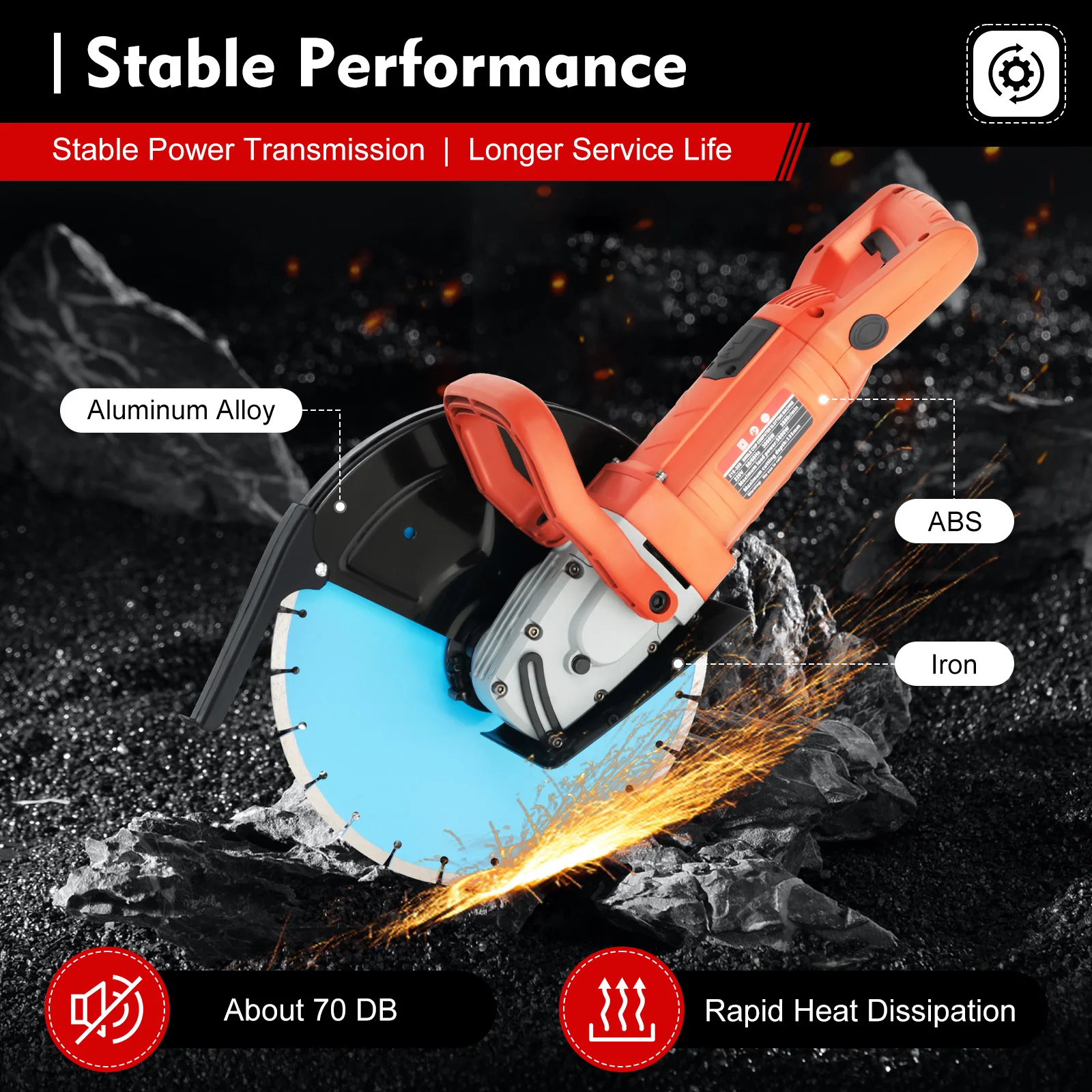 220v Electric Wall Machine Chaser For Cutting Brick Granite Marble ConCrete With Saw Blade