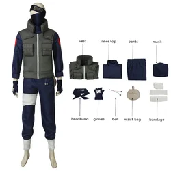Men's High-Quality Popular Anime Hatake Kakashi Role-Playing Costume Kakashi Set Custom Halloween Costume