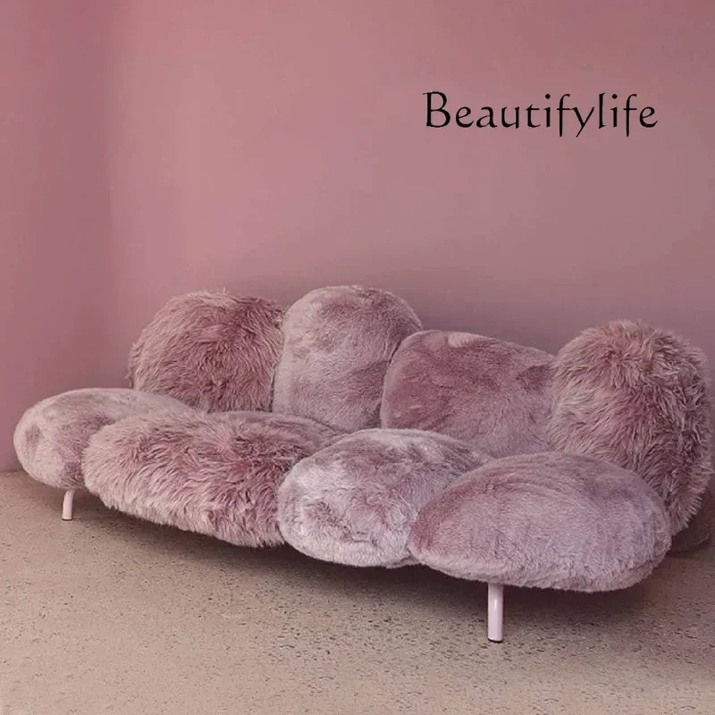 Plush casual sofa chair living room bedroom recliner