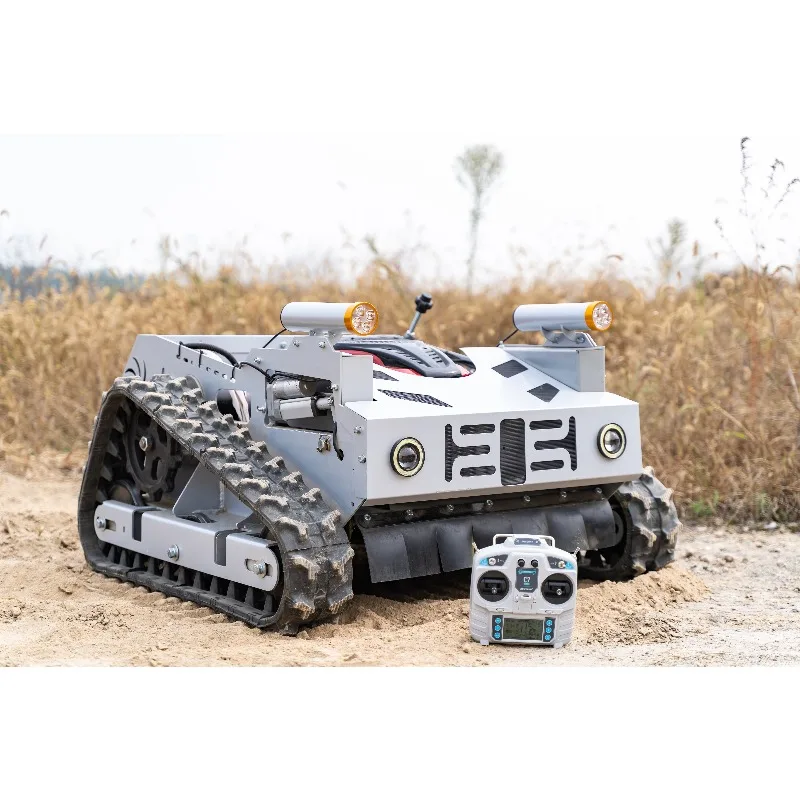 Robot tosaerba alimentato da AI con navigazione GPS automatica e telecomando