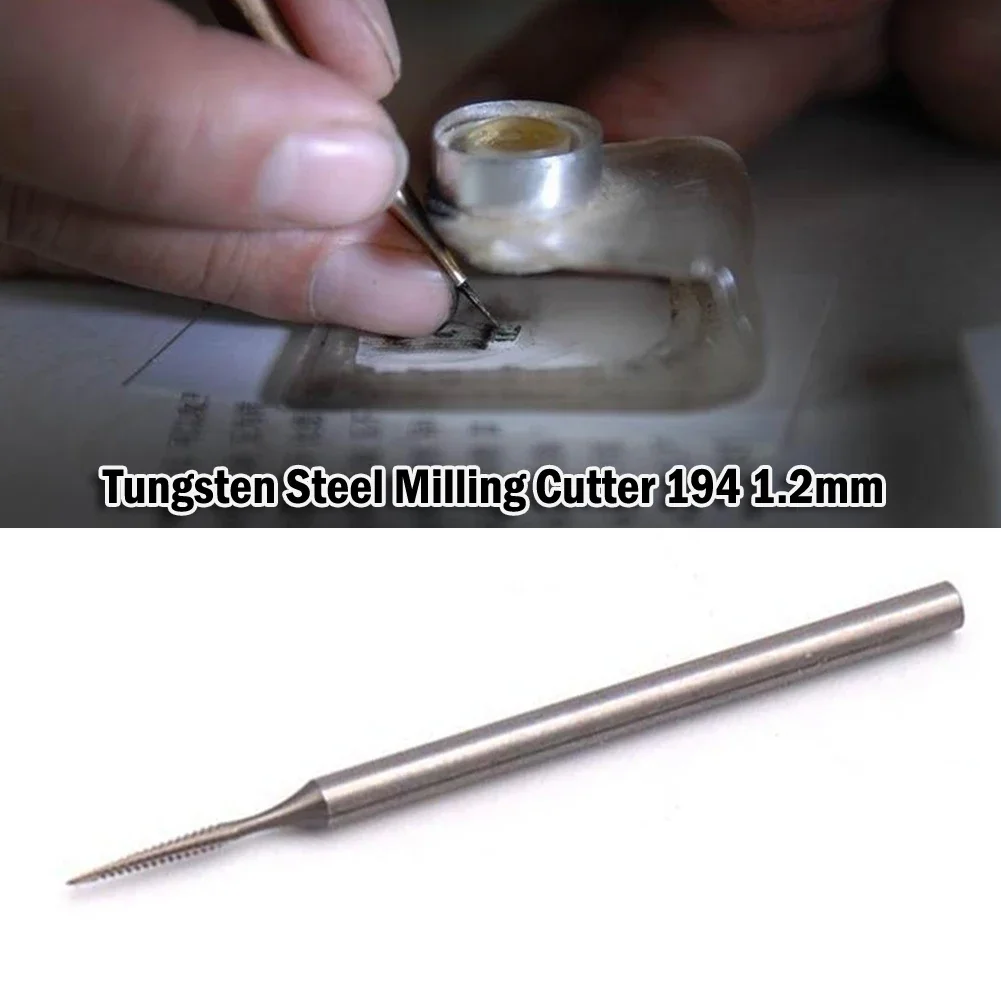 Strumento per intaglio dentale con testa di molatura in acciaio al tungsteno per strumento per intaglio nucleare del legno 2 strumento per intaglio dentale con gambo da 35mm