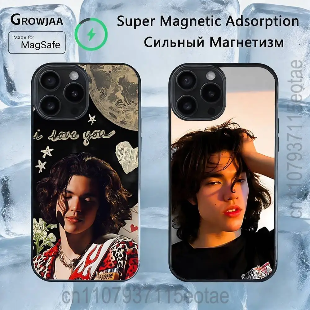 

Singer C-Conan G-Gray Magnetic Phone Case For IPhone 14 16 17 13 12 11 15 Pro Max Plus For Magsafe Wireless Charge Cover