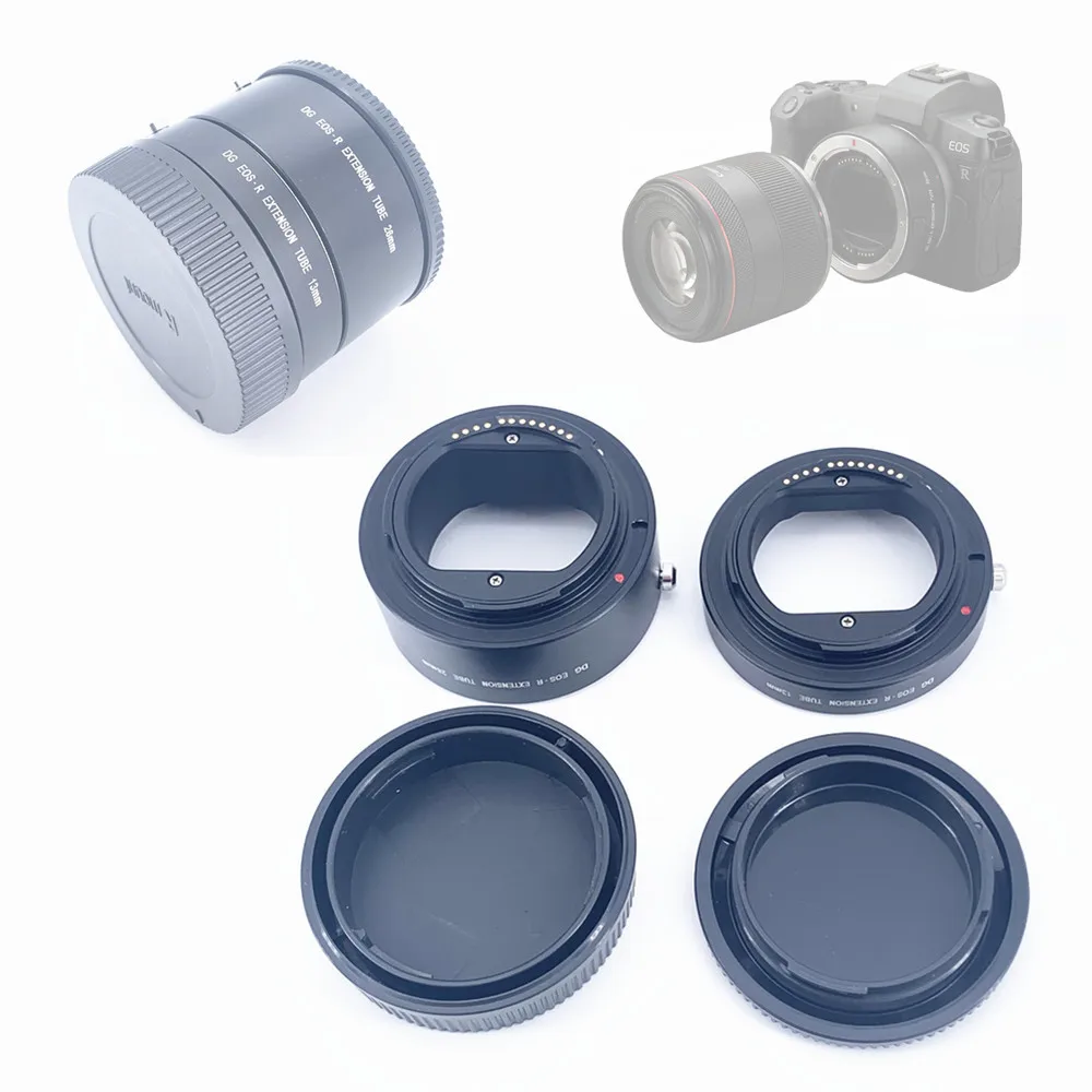 Tubo de Extensión Macro Metálico RF RF-S con Montura AF, Juego de Anillos Automáticos para Canon EOS R R5 R5II R6 R6II R7 R8 R10 R50 R100 RP con Enfoque Automático
