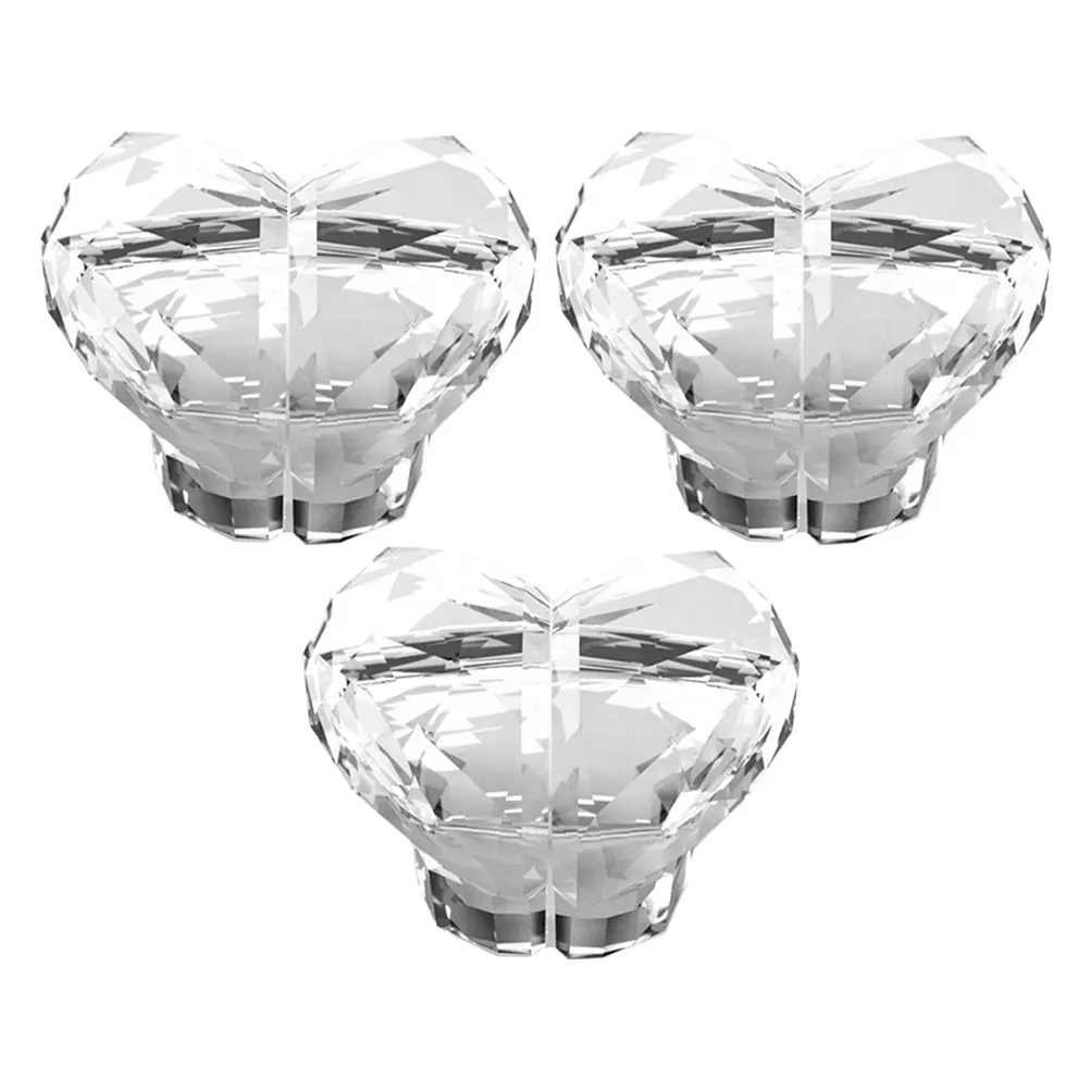

3pcs Toilet Press Button Flush Assist Pusher Heart Shaped Long Nails Bathroom Accessories Tank Replacement Part