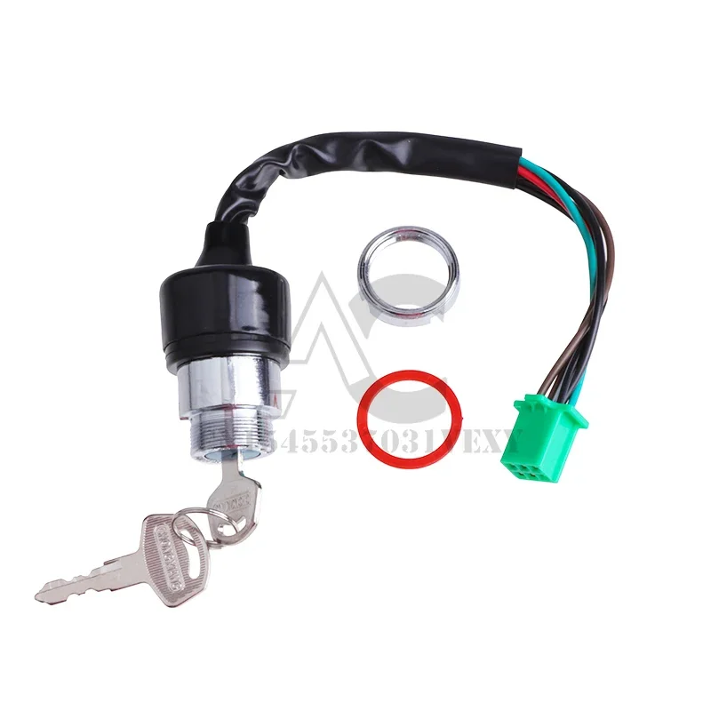 Motorcycle Lock Ignition Switch With Keys 6-wire On/Off For Suzuki GN 125