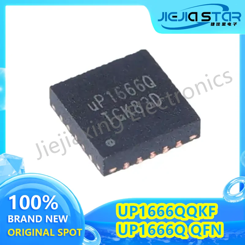 Synchronous Rectifier Buck Controller IC Chip, Latest Electronics, UP1666QKF, UP1666Q, QFN-20, Brand New, 3-10Pcs, Free Shipping