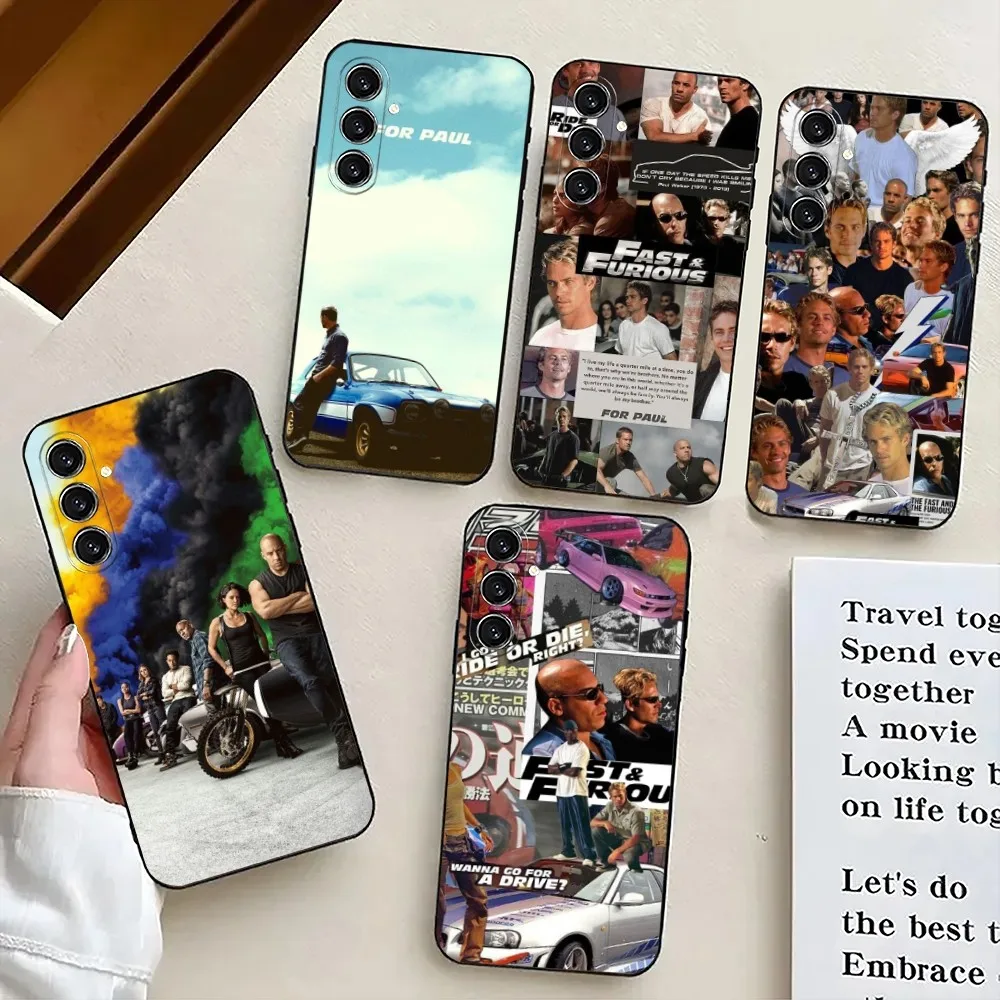 

F-Fast And F-Furious-S Phone Case For Samsung S24,21,22,23,30,Ultra,S20,Plus,Fe,Lite,Note,10,9,5G Black Soft Cover