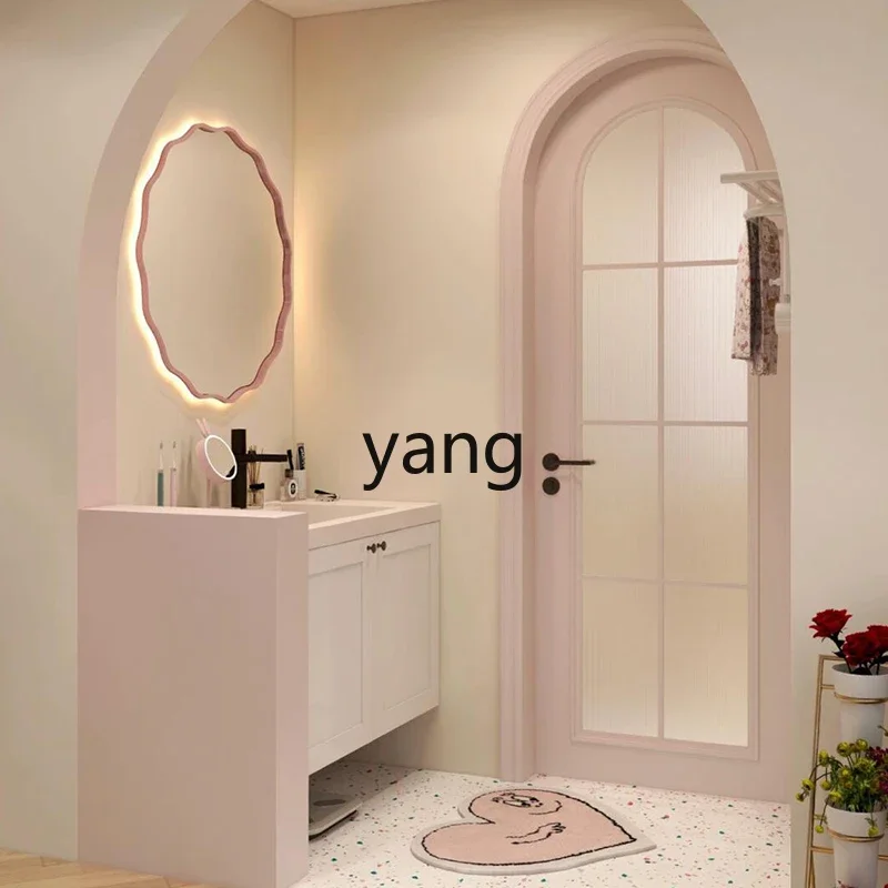 LTT pure acrylic integrated basin bathroom cabinet combination cream wind dopamine bathroom washbasin cabinet