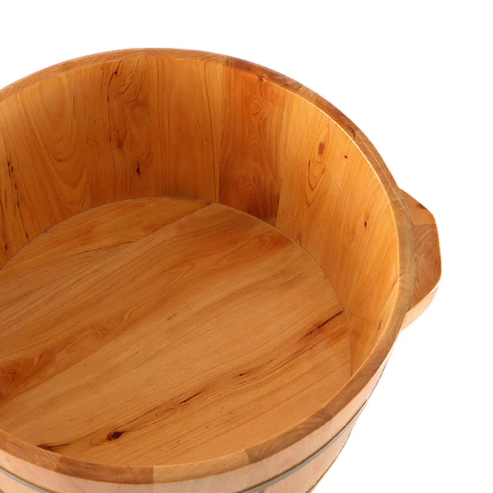 Foot Bath Basin with Handle Foot Soaking Basin Wooden Foot Footbath Bucket Foot Tub for Foot SPA Women Men Bathroom Soaking Feet