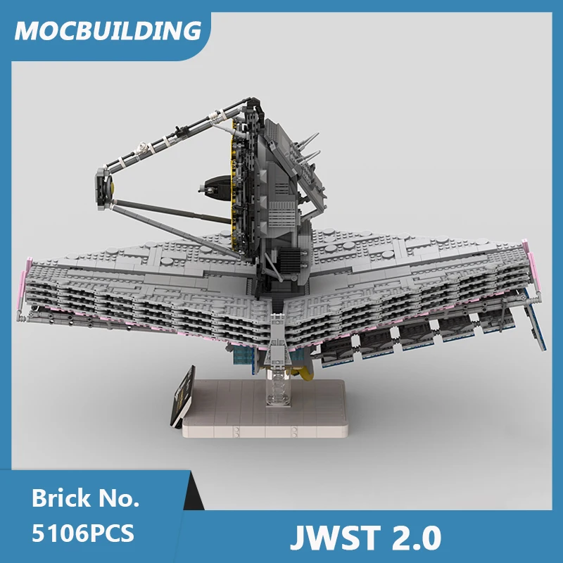 MOC Building Blocks James Webb Space Telescope 2.0 Model DIY Assembled Bricks JWST Educational Display Toys Xmas Gifts 5106PCS