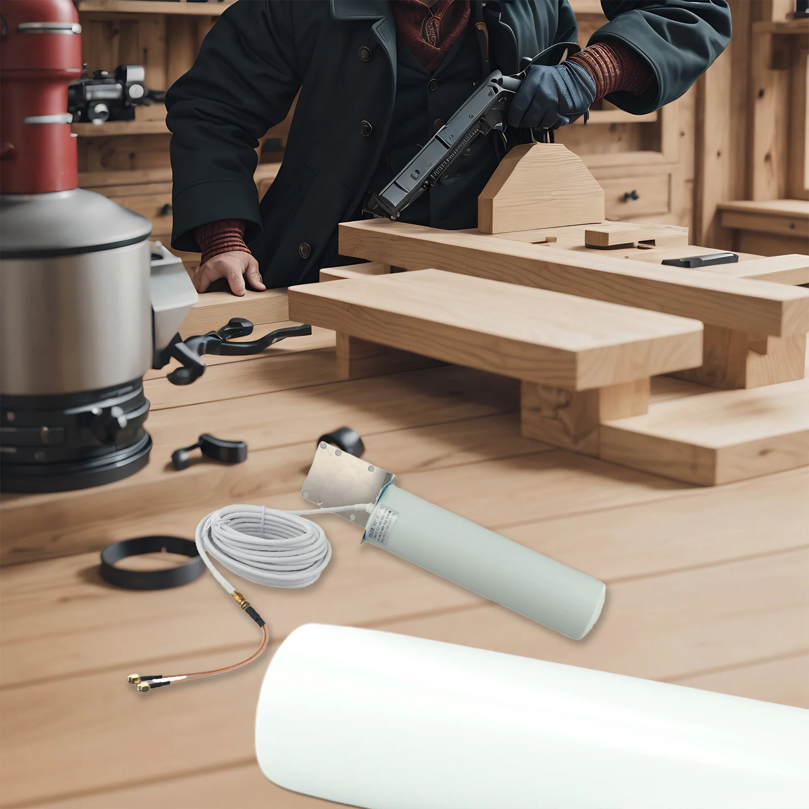 عدة 12dBi هوائي 1 Set 23X6.5X6.5CM ثابت الحائط الهيليوم هوت سبوت مينر مكاسب عالية استبدال في الهواء الطلق