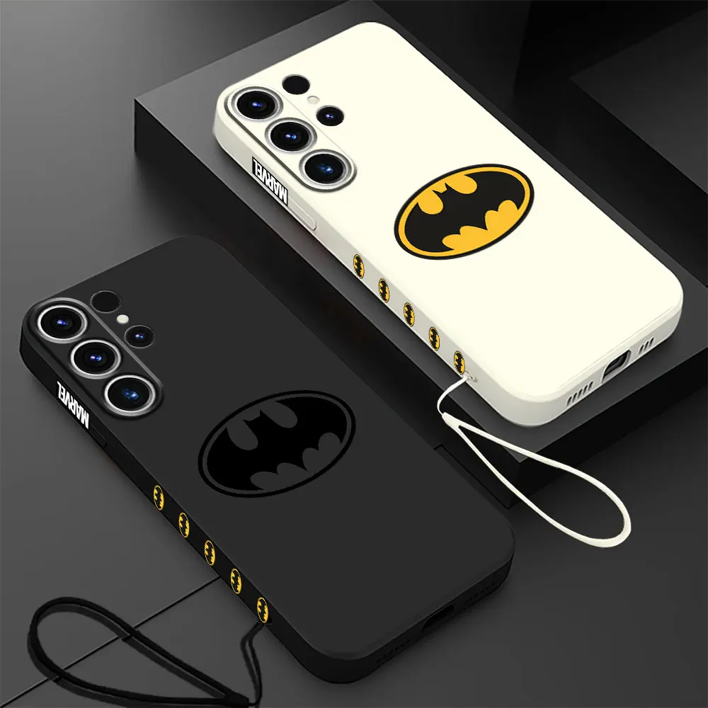 B-Batman-Super etui z Logo Samsung Galaxy S22 S23 Ultra 5G S21 Plus S24 Ultra S20 FE S23 5G miękkie silikonowe etui Capa