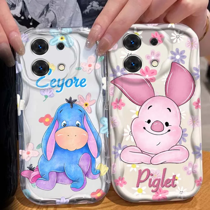 

Piglet Cute Cartoon Phone Case For Xiaomi Redmi 9T 9A 9 9C 10 10C 12 13 13C 14C A2 A1 Plus K30 K40 K60 5G Wave Oil