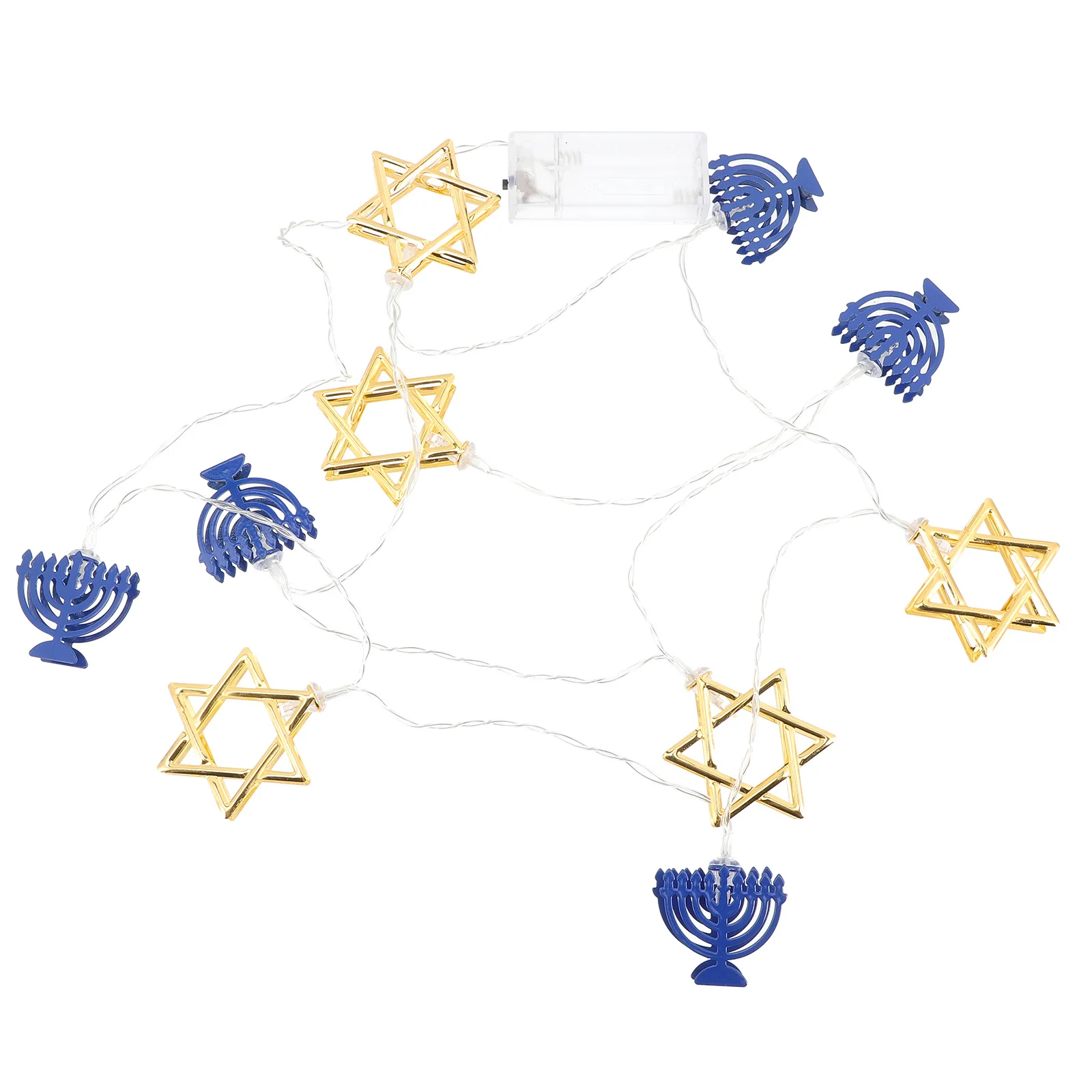 Hanukkah Star String Light Powered Fairy Lights Hanukkah Light Decor Party Supplies Personalized LED Name Sign