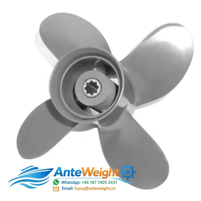 8-20HP 9 1/4X8 4 Blades Boat AlUMINUM OUTBOARD MARINE PROPELLER Matched For HONDA Engine Perfectly 58134-ZV4-008AH