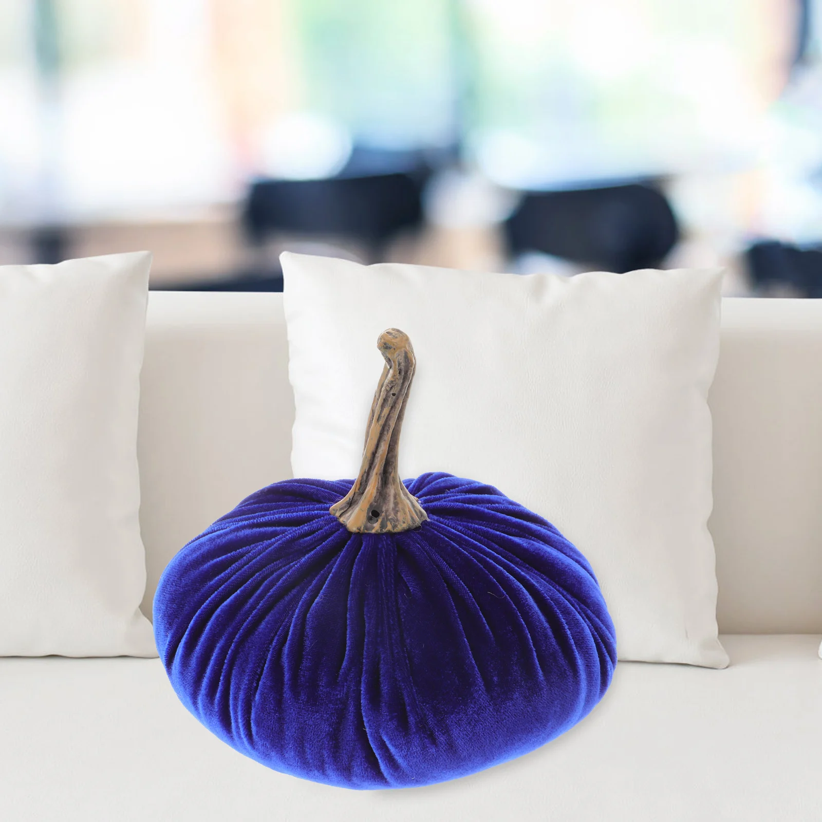 

Soft Pumpkin Pillow Fall Home Decor Stuffed Household Blue Decoration