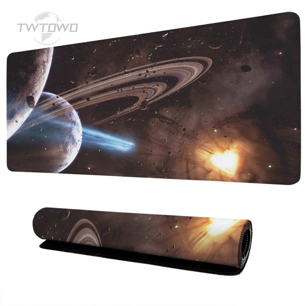 Mouse Pad Gaming Space Starry Sky XL Large HD Custom Computer Mousepad XXL MousePads Non-Slip Gaming laptop Table Mat Mice Pad