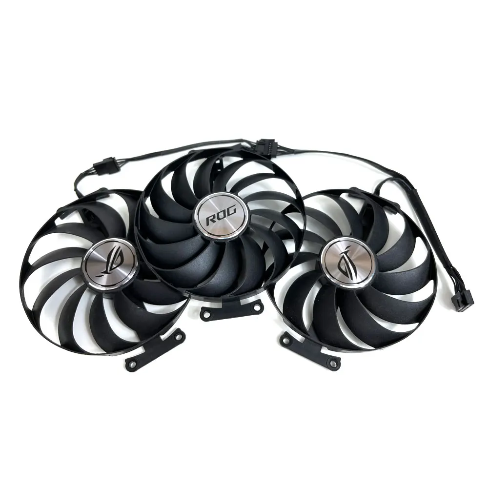 1SET ROG-STRIX-RTX 3060 TI、3070 TI GPU FAN，For ASUS ROG-STRIX-RTX 3060 TI、3070、3070 TI、3080、3090 Video card cooling fan