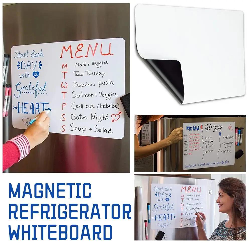 Erasable Message Board Teaching Whiteboard Teacher's Whiteboard Diy Sticker And Magnetic Learning Office Handwriting Suppli M4q7