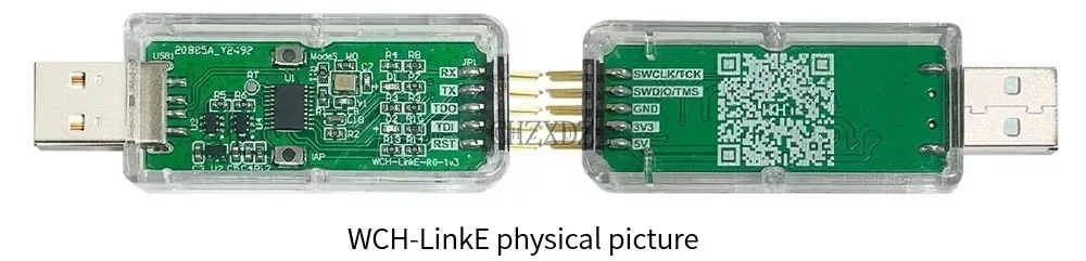 WCH-LinkE Online Download Debugger Support WCH RISC-V Architecture MCU/SWD Interface ARM Chip 1 Serial Port To USB Channel WCH