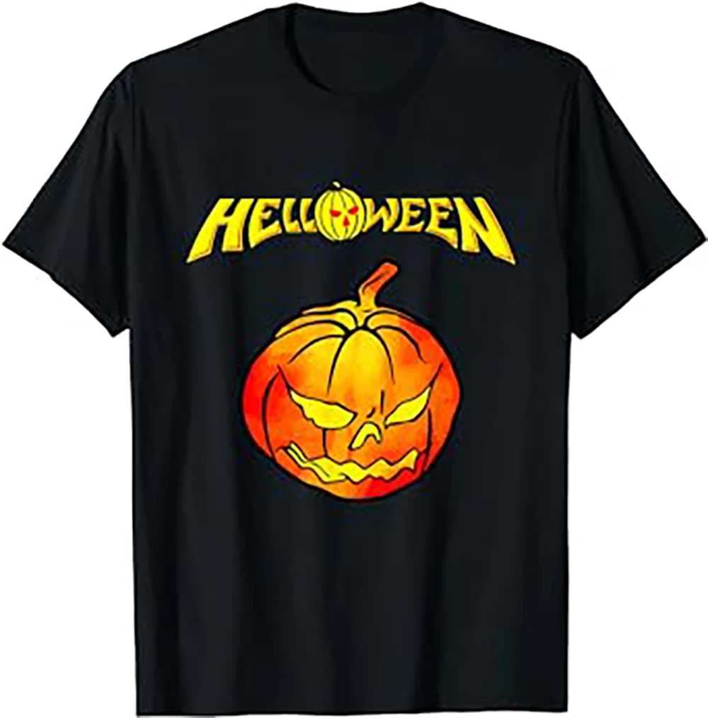 JRJZ Men's T-Shirt Casual Pure Cotton 100% Fashion Helloween Is A Power T-Shirt For Men Printed Cartoon Mens T-Shirt #913115