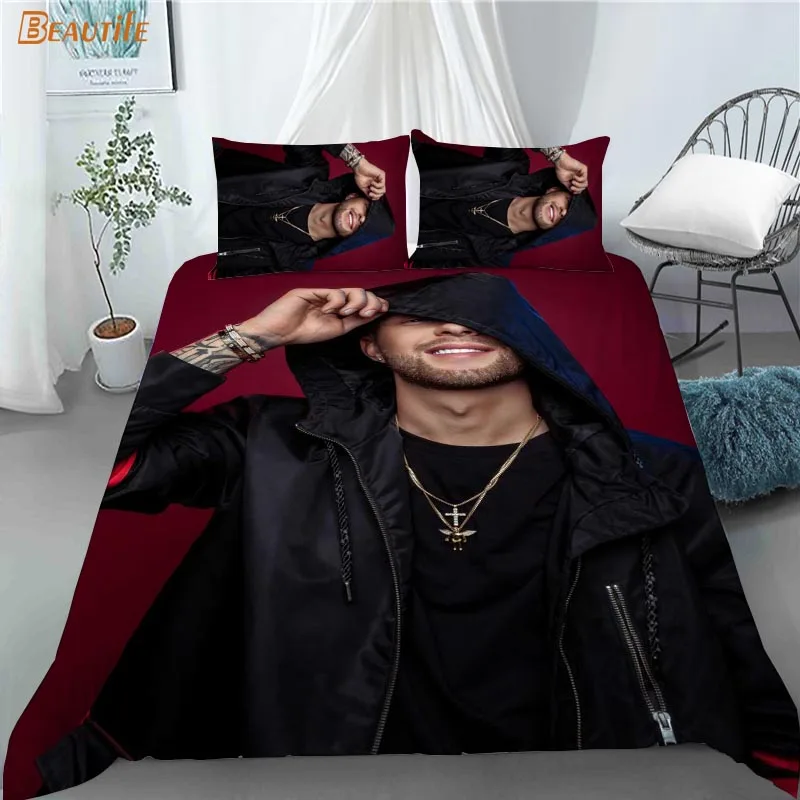 Hot Sale Егор Крид 1 Duvet Cover 2 Pillowcases Polyester Fabric Bedding Set Family Boy Kid Set Duvet Cover Set 1202