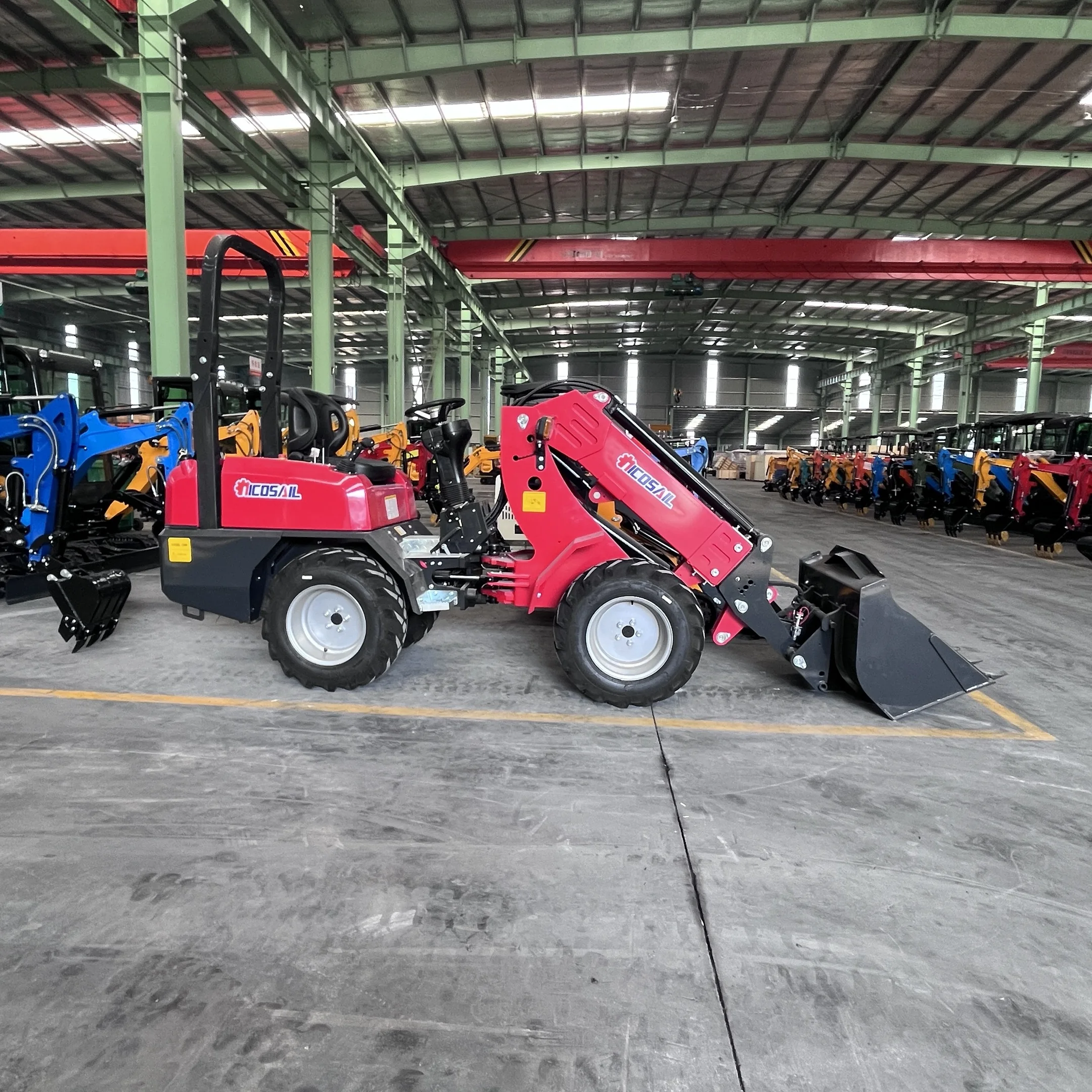 

Hot selling earthwork loader diesel four-wheel drive telescopic arm articulated hydraulic telescopic wheel loader
